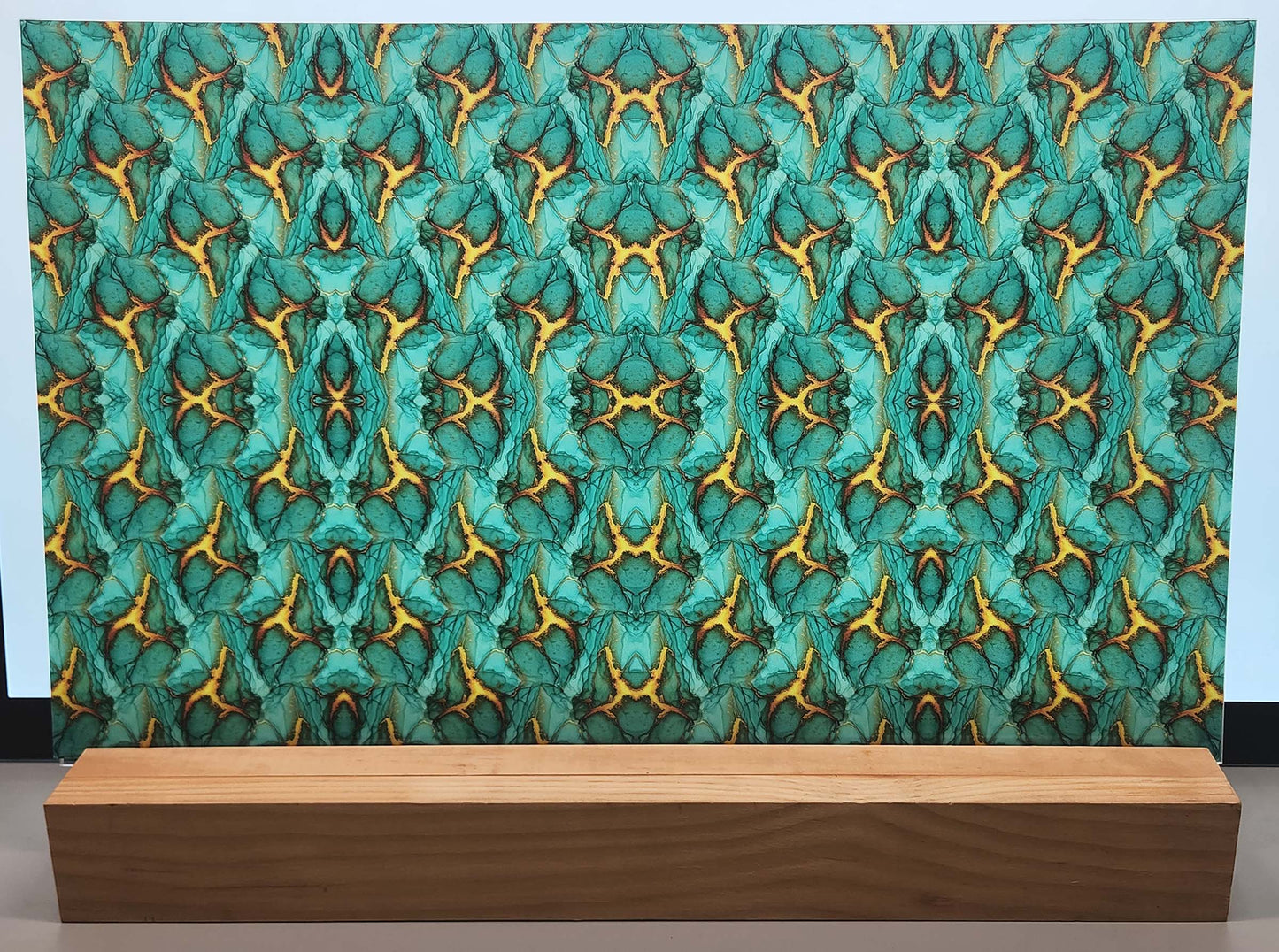 DecoCraft - Abstract - Teal Firestone