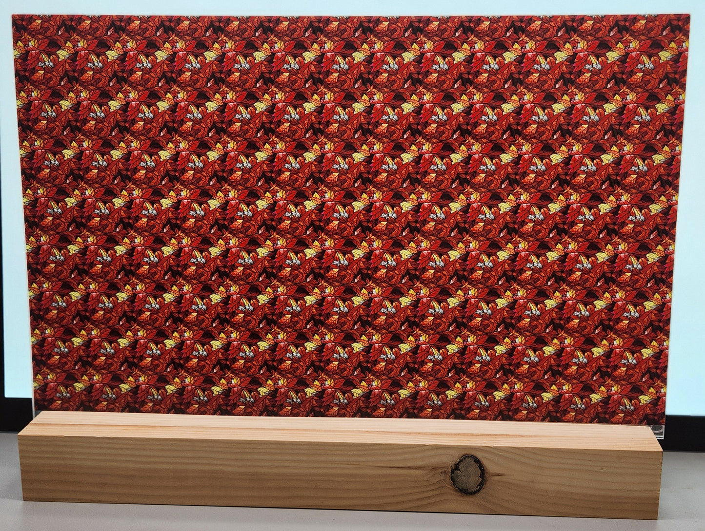 DecoCraft - Elevated Textures - Realistic Stained Glass - Fall Leaves