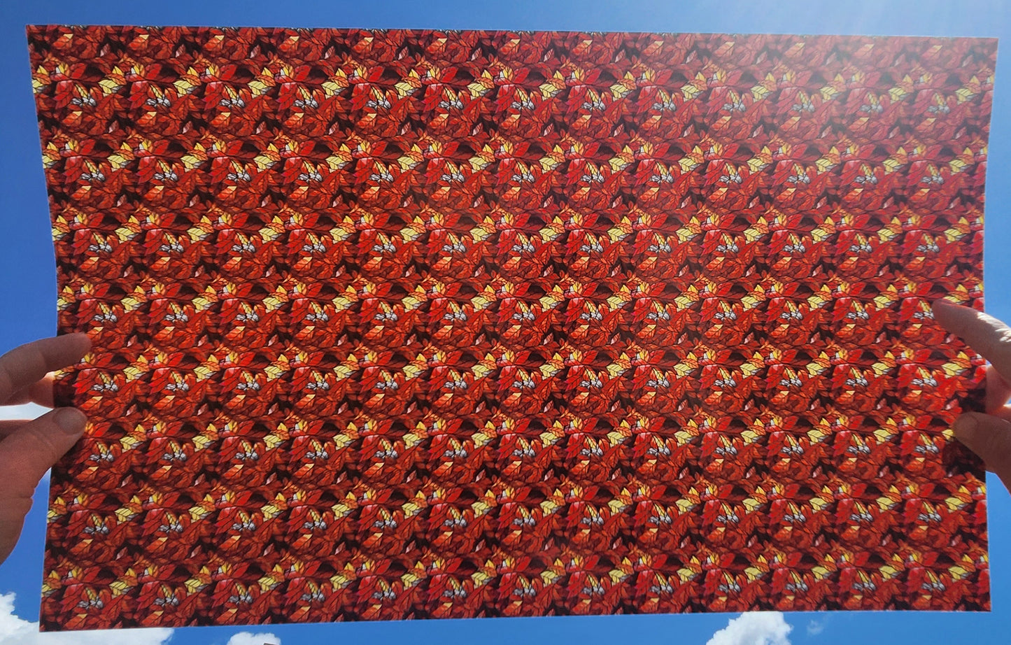 DecoCraft - Elevated Textures - Realistic Stained Glass - Fall Leaves