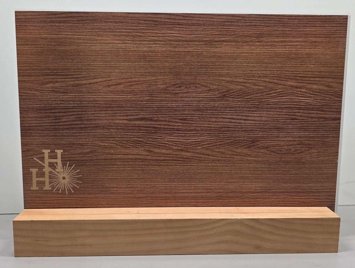 1/8" - Faux-Real Clear Coated Wood - Cappuccino - 11.75" x 19"