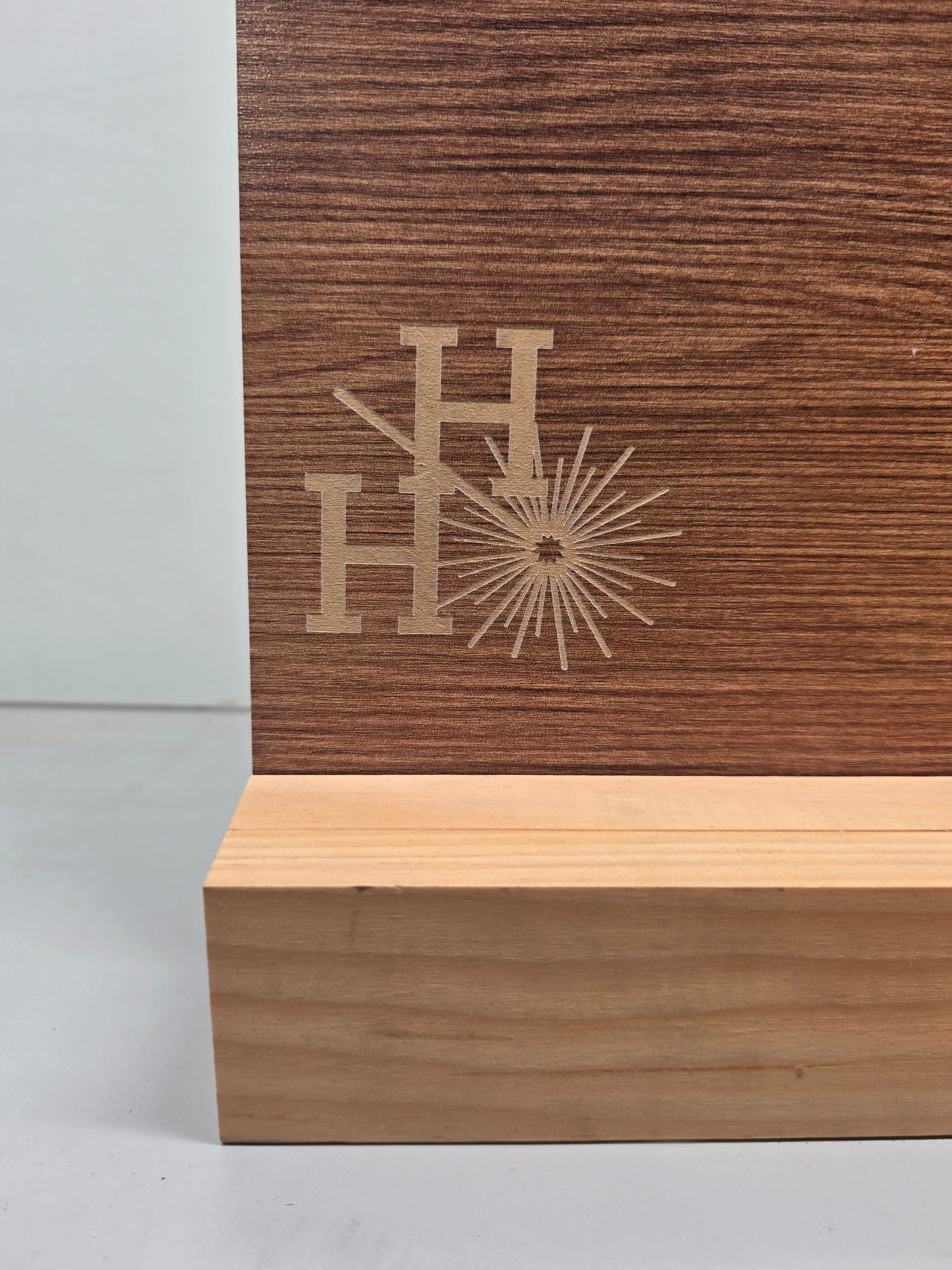 1/8" - Faux-Real Clear Coated Wood - Cappuccino - 11.75" x 19"