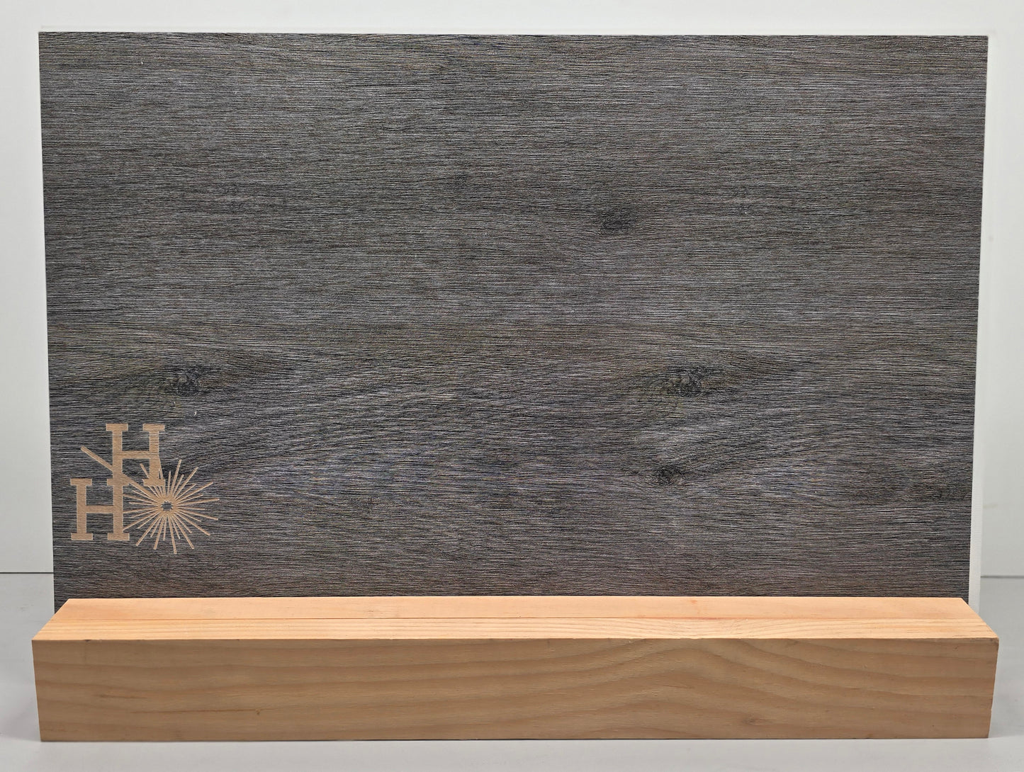 1/8" - Faux-Real Clear Coated Wood - Weathered Charcoal - 11.75" x 19"