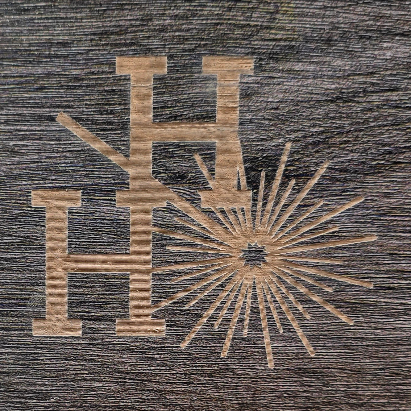 1/8" - Faux-Real Clear Coated Wood - Weathered Charcoal - 11.75" x 19"