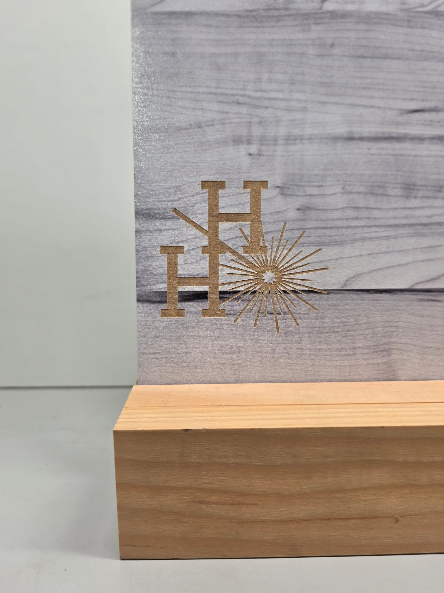 1/8" - Faux-Real Clear Coated Wood - Gray - 11.75" x 19"