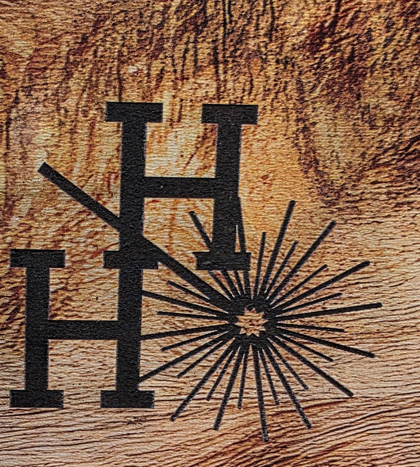 1/8" - Faux-Real Clear Coated Wood - Rustic - 11.75" x 19"