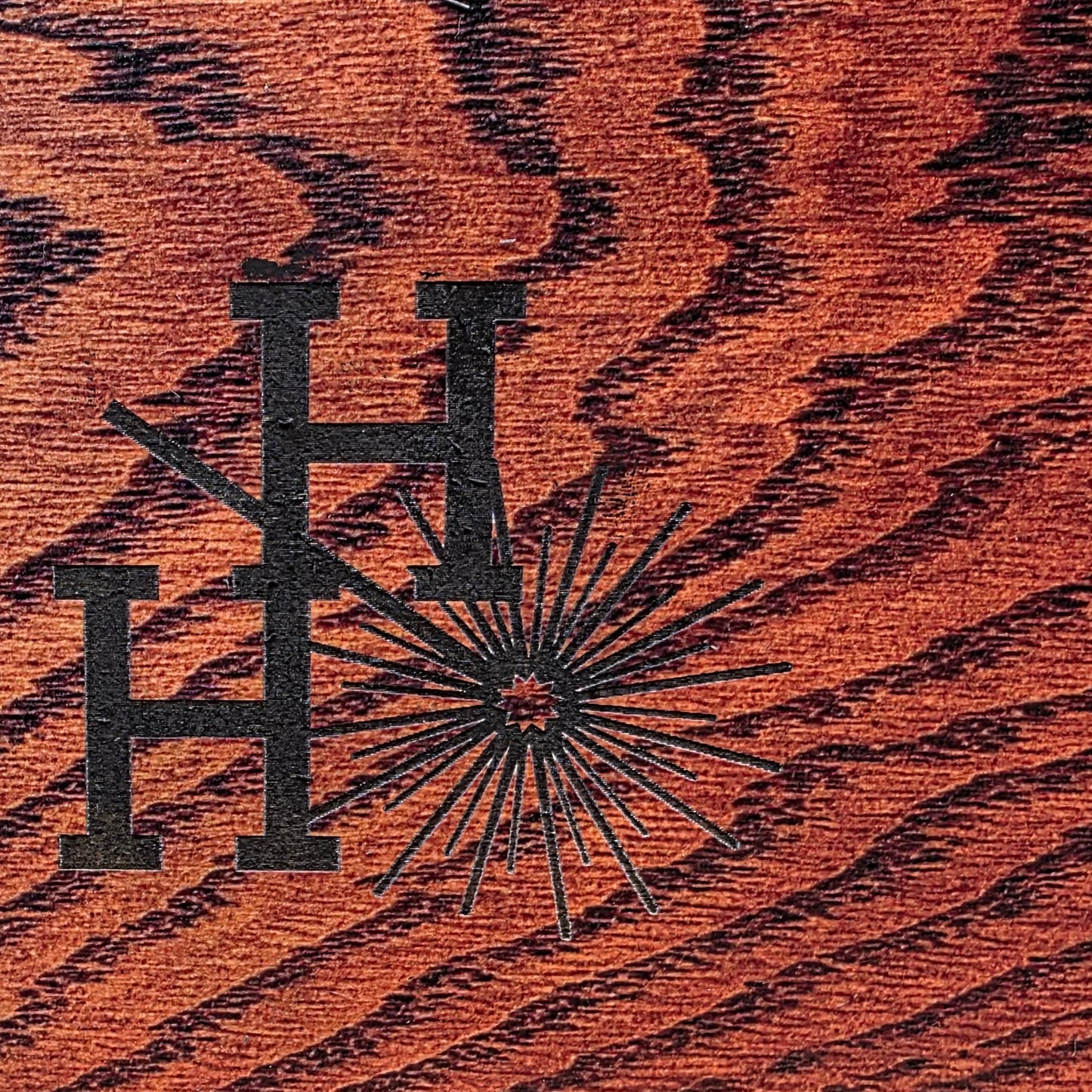 1/8" - Faux-Real Clear Coated Wood - Dark Oak - 11.75" x 19"