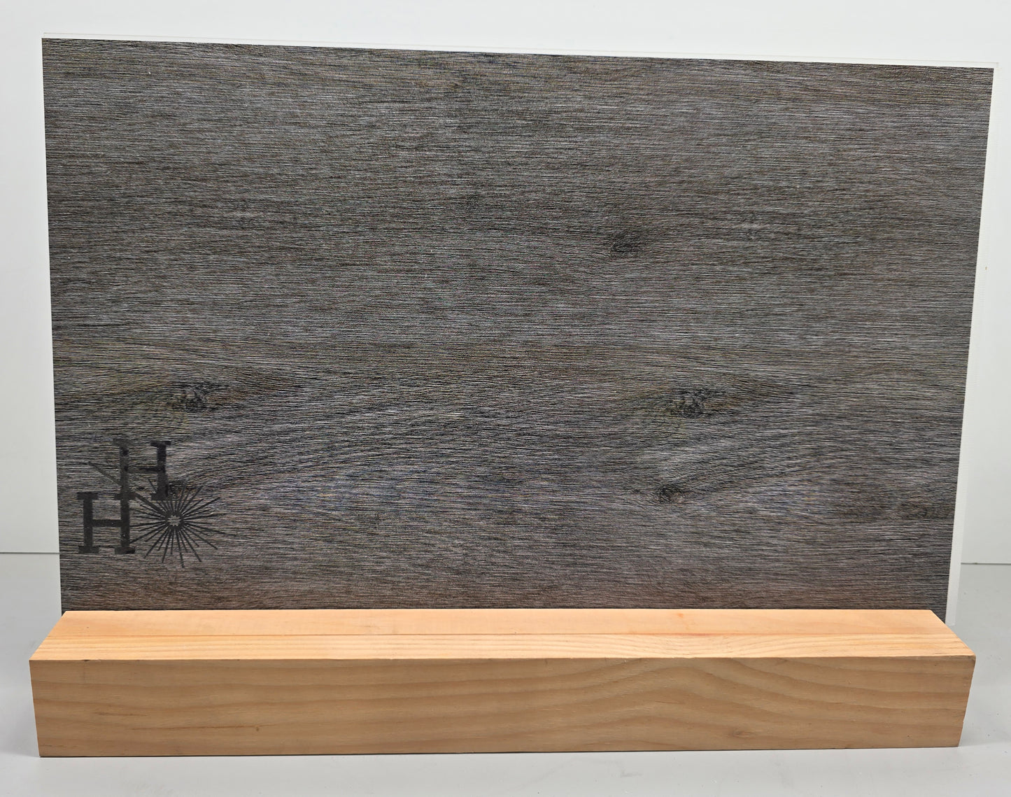 1/8" - Faux-Real Clear Coated Wood - Weathered Charcoal - 11.75" x 19"