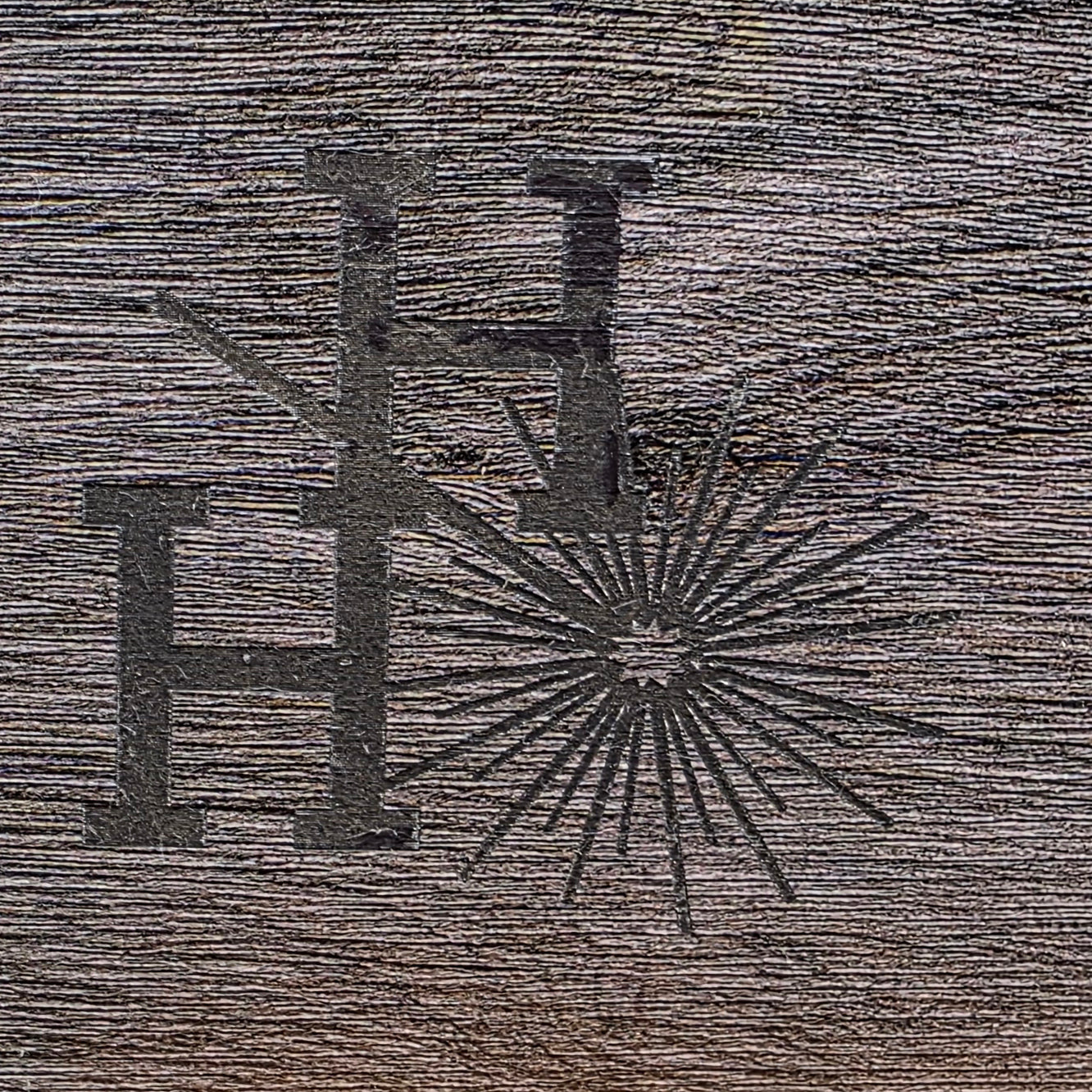 1/8" - Faux-Real Clear Coated Wood - Weathered Charcoal - 11.75" x 19"