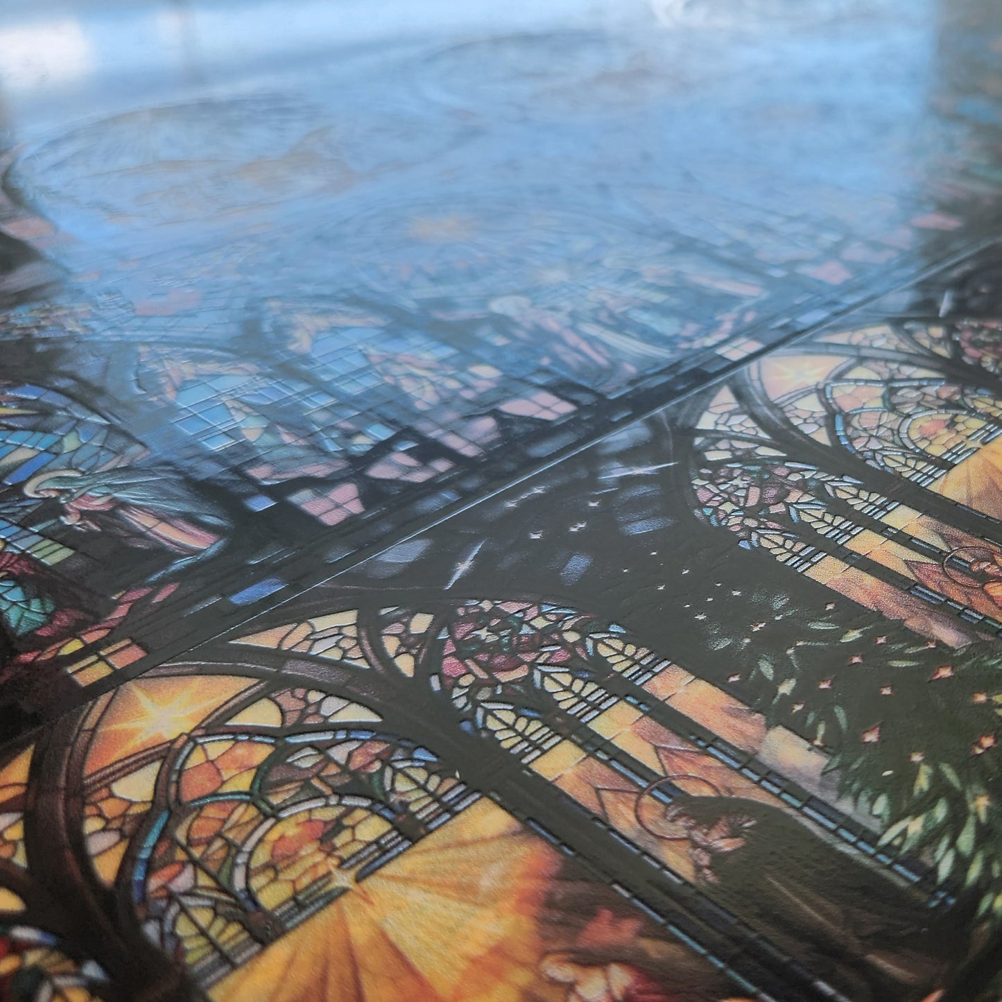 DecoCraft - Elevated Texture - Cherokee Rose - Realistic Stained Glass - Silent Night