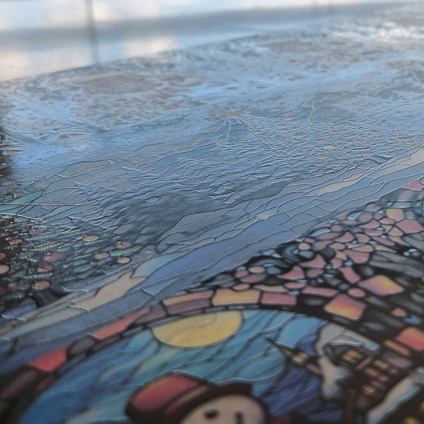 DecoCraft - Elevated Texture - Cherokee Rose - Realistic Stained Glass - Christmas Fun