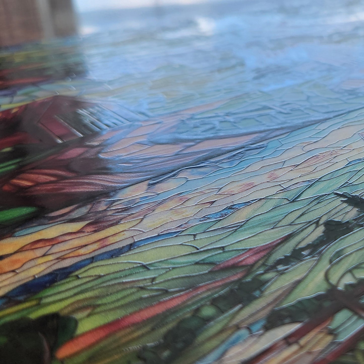 DecoCraft - Elevated Texture - Cherokee Rose - Realistic Stained Glass - Country Pastures