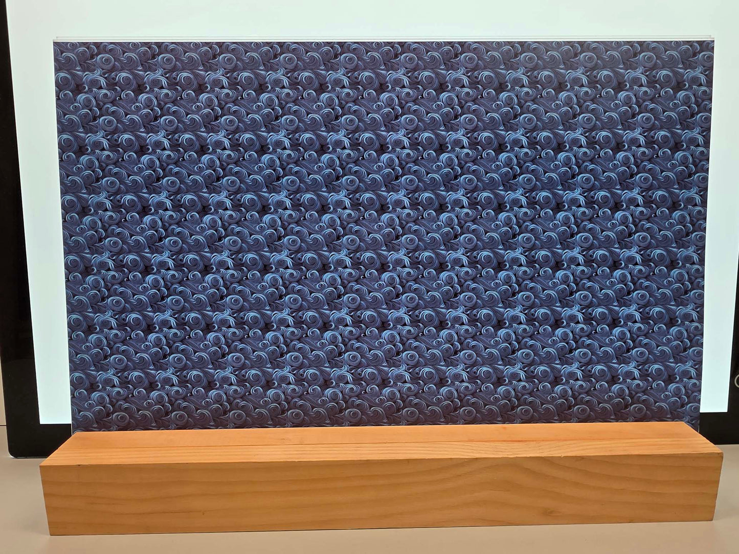 DecoCraft - Swirls - Dark Swirls - Blue