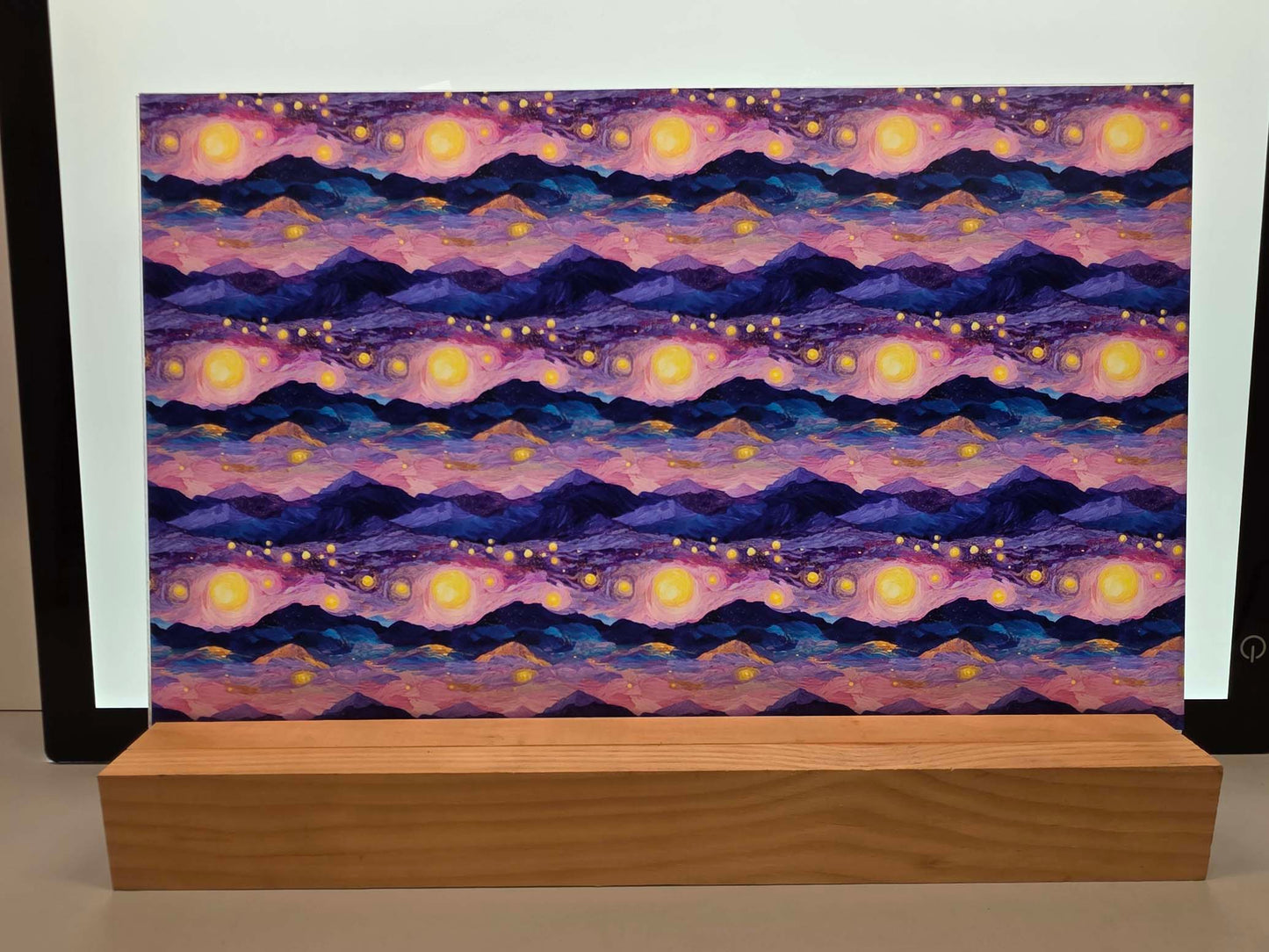 DecoCraft - Skies & Landscapes - Abstract Mountain Moonlight