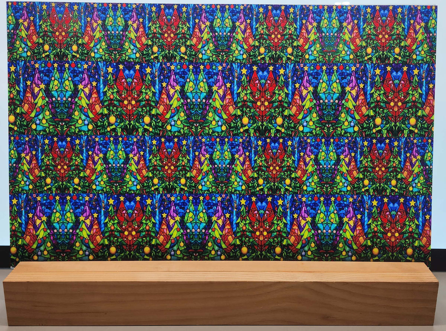 DecoCraft - Elevated Textures - Realistic Stained Glass - More Christmas Trees