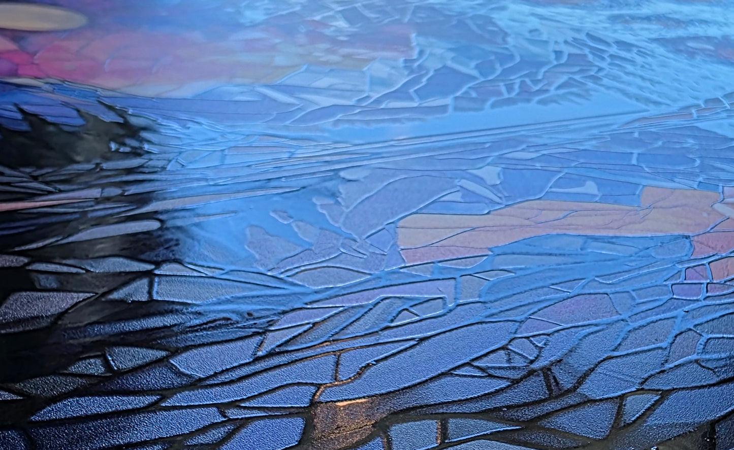 DecoCraft - Scenic Elevated Texture Tiles - Twilight Reflections