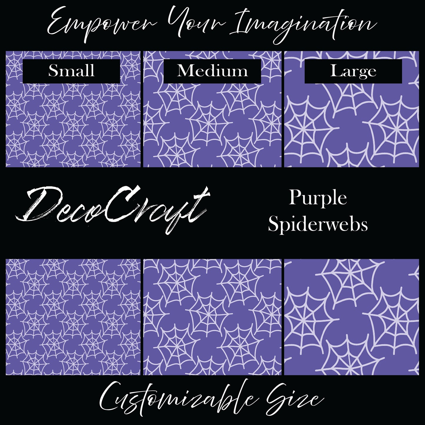 DecoCraft - Halloween - Purple Spiderwebs