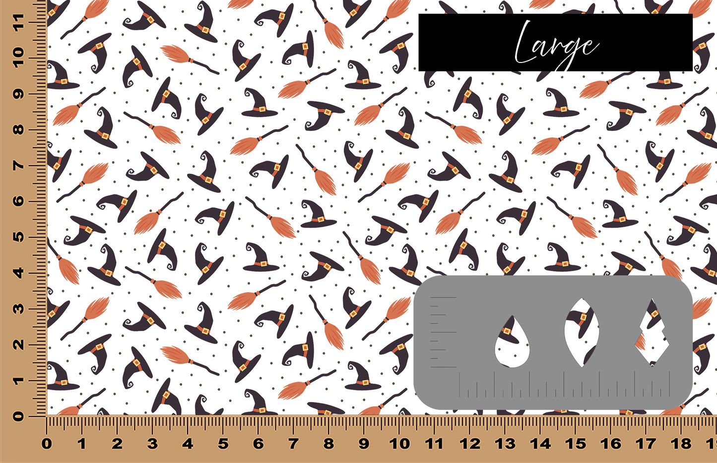 DecoCraft - Halloween - Broom Sticks and Witch Hats