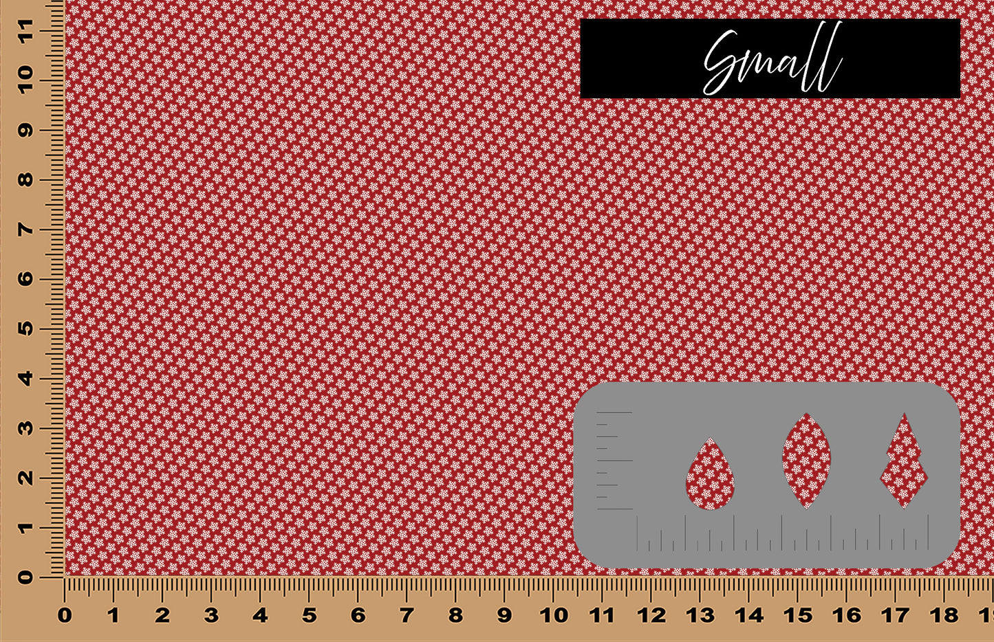 DecoCraft Christmas - Winterberry - Red Snowflakes