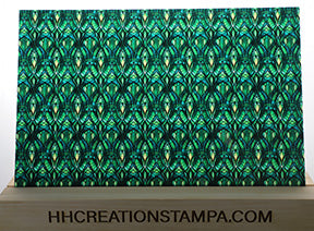 DecoCraft - Stained Glass - Art Deco - Emerald Green