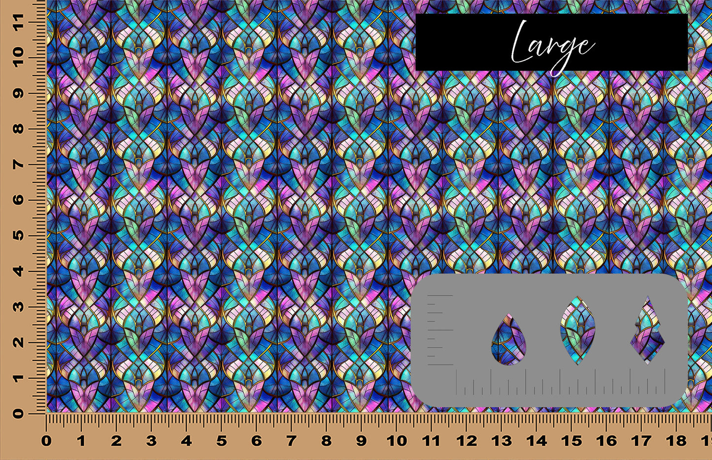 DecoCraft - Elevated Textures - Realistic Stained Glass - Jewel Mermaid V