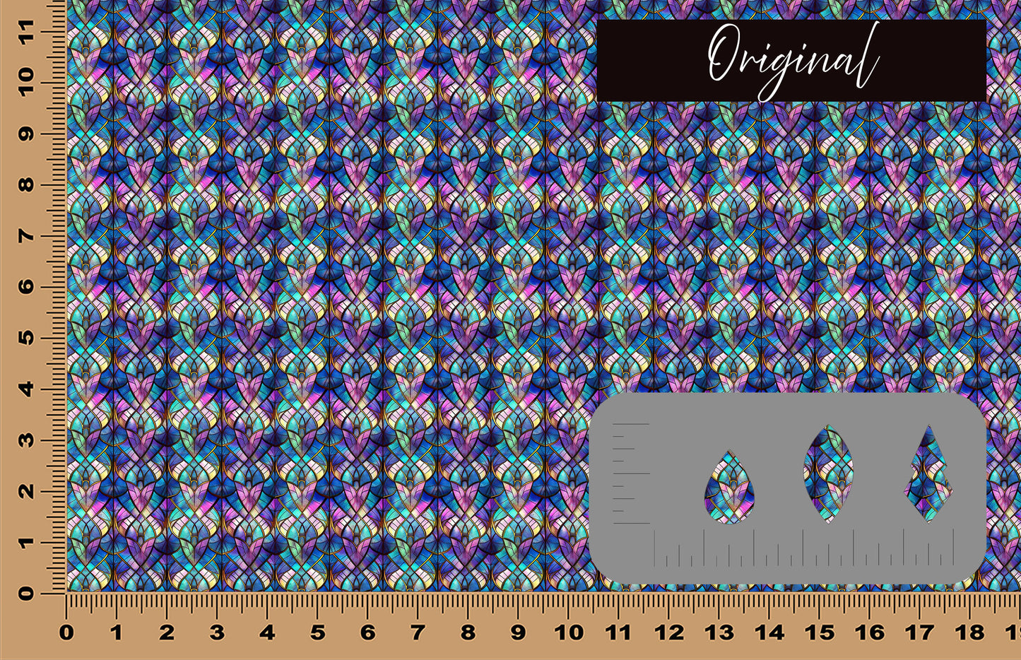 DecoCraft - Elevated Textures - Realistic Stained Glass - Jewel Mermaid V