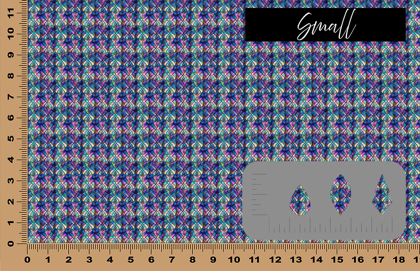 DecoCraft - Elevated Textures - Realistic Stained Glass - Jewel Mermaid V