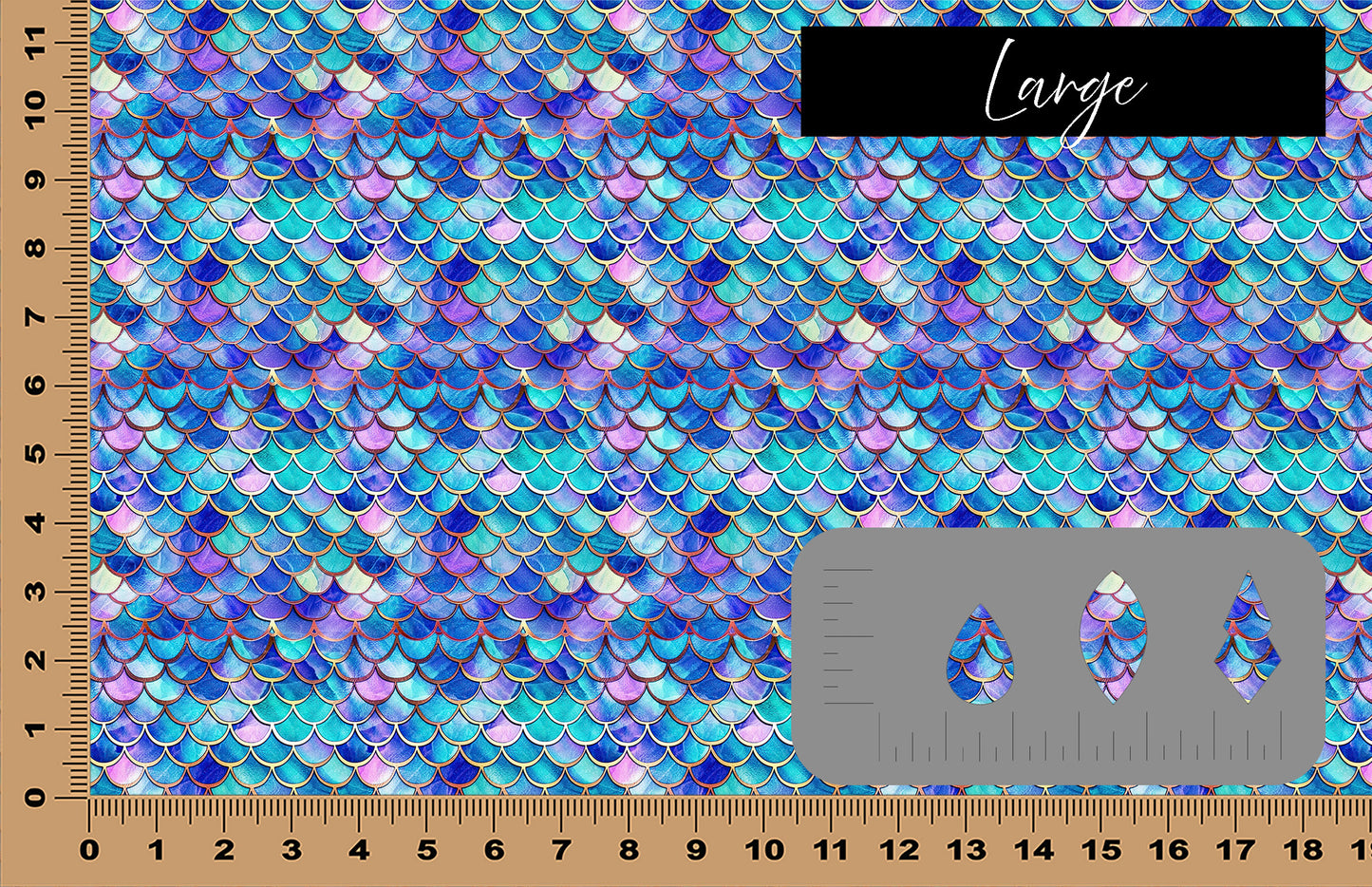 DON'T LAUNCH DecoCraft - Elevated Textures - Realistic Stained Glass -Jewel Mermaid VIII