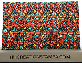 DecoCraft - Stained Glass - Flowers - Red Poppy