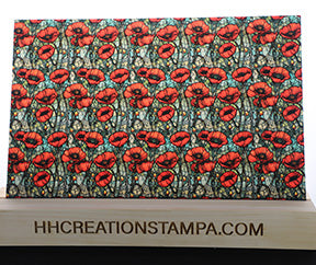 DecoCraft - Stained Glass - Flowers - Red Poppy IV