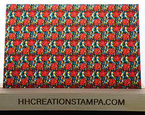 DecoCraft - Stained Glass - Flowers - Red Rose III