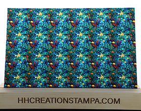 DecoCraft - Elevated Textures - Realistic Stained Glass - Ocean Fun II