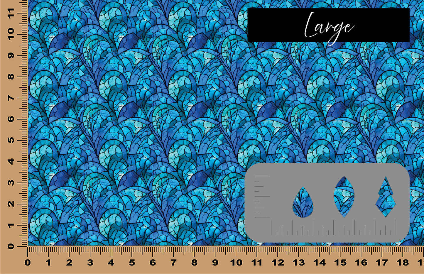 DecoCraft - Elevated Textures - Realistic Stained Glass - Ocean Fun VI