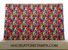 DecoCraft - Elevated Textures - Realistic Stained Glass - Multicolor -Jewel Tone III