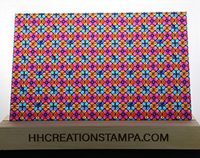 DecoCraft - Stained Glass - Multicolor - Lilac & Blue Floral