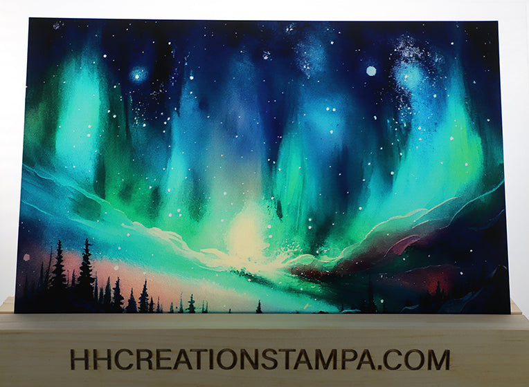 DecoCraft - Landscapes & Skies - Green Northern Sky