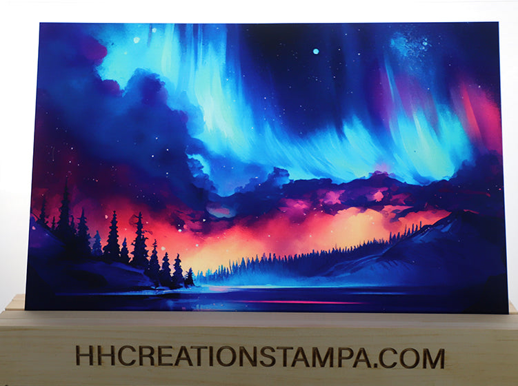 DecoCraft - Landscapes & Skies - Pink Northern Sky