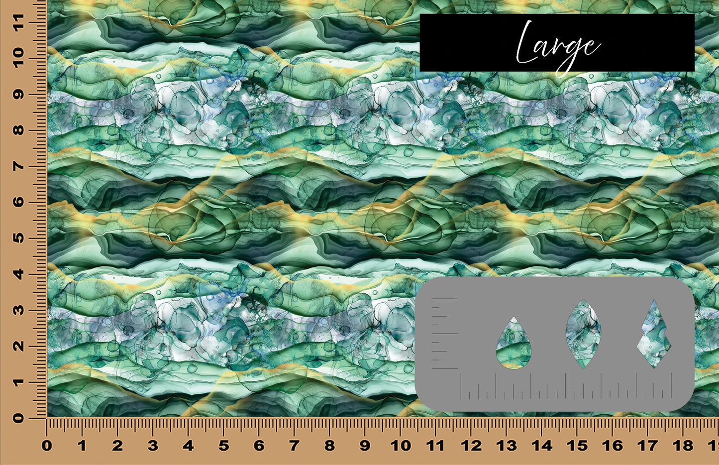 DecoCraft - Abstract - Green Alcohol Ink