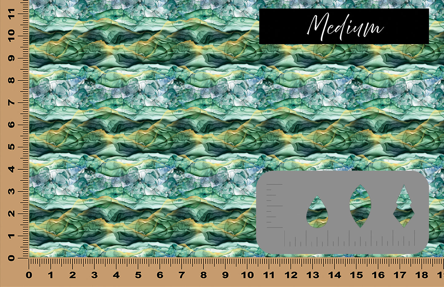 DecoCraft - Abstract - Green Alcohol Ink