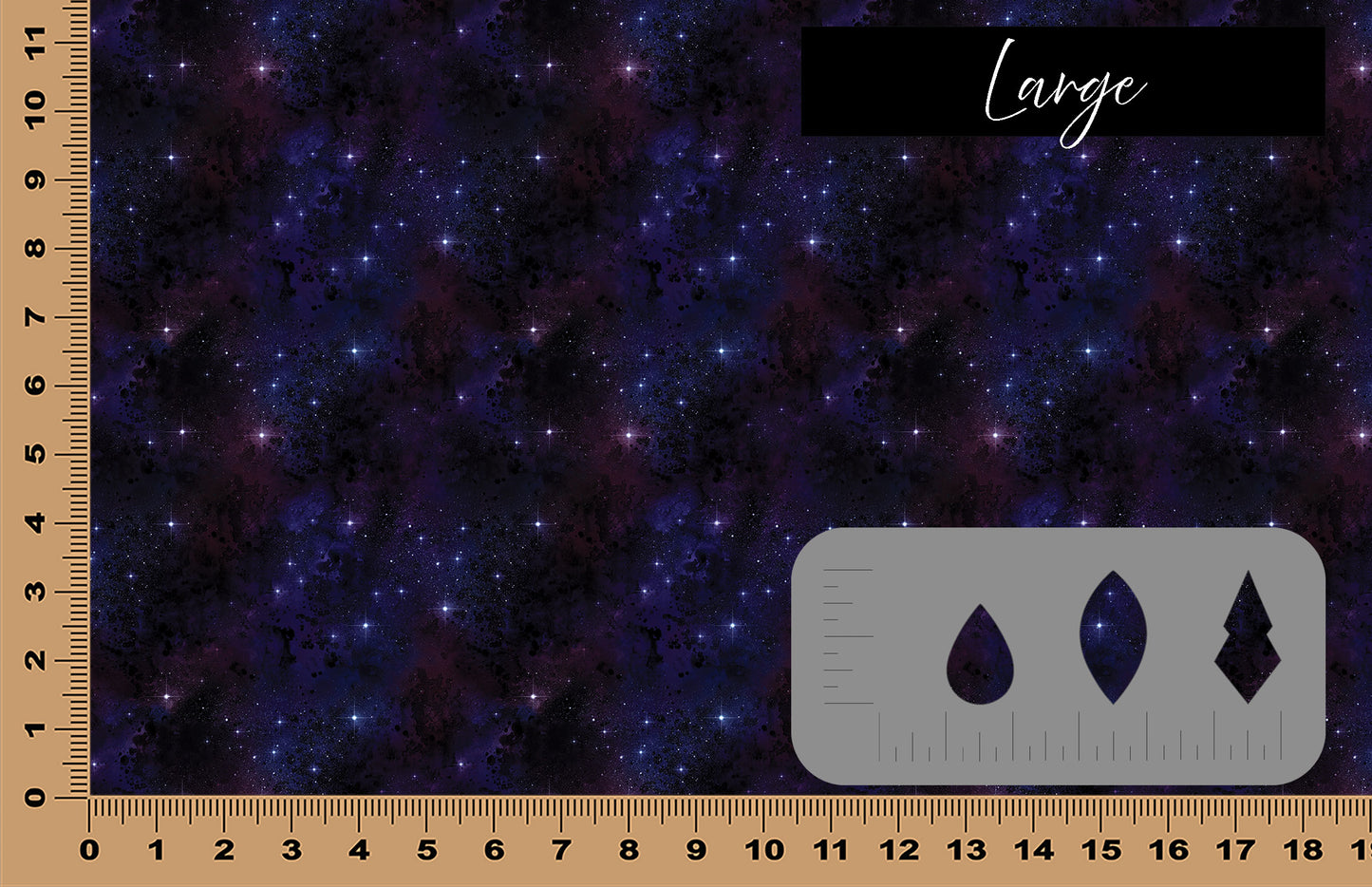 DecoCraft - Landscapes & Skies - Dark Purple Twinkle
