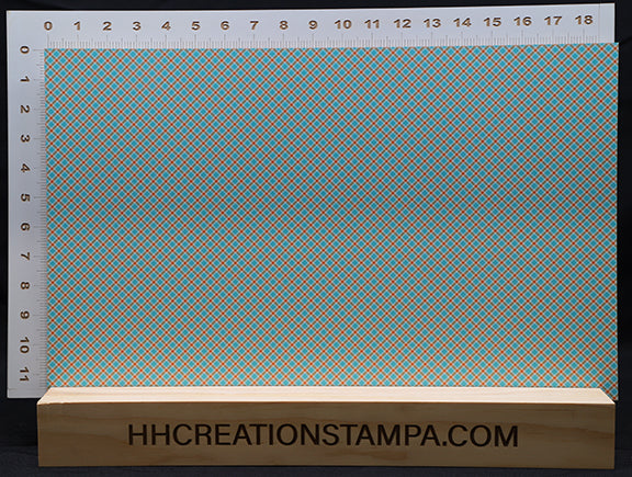 DecoCraft - Plaid - Easter Spring - Blue & Orange Plaid