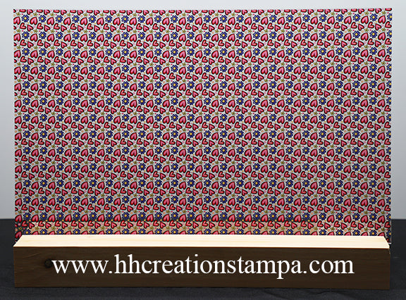 DecoCraft - Valentine's Day - Hearts & Purple Flowers