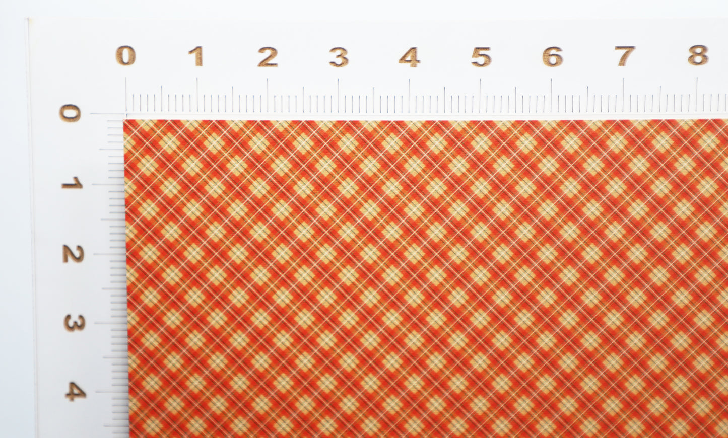 DecoCraft - Plaid - Orange Fall Argyle
