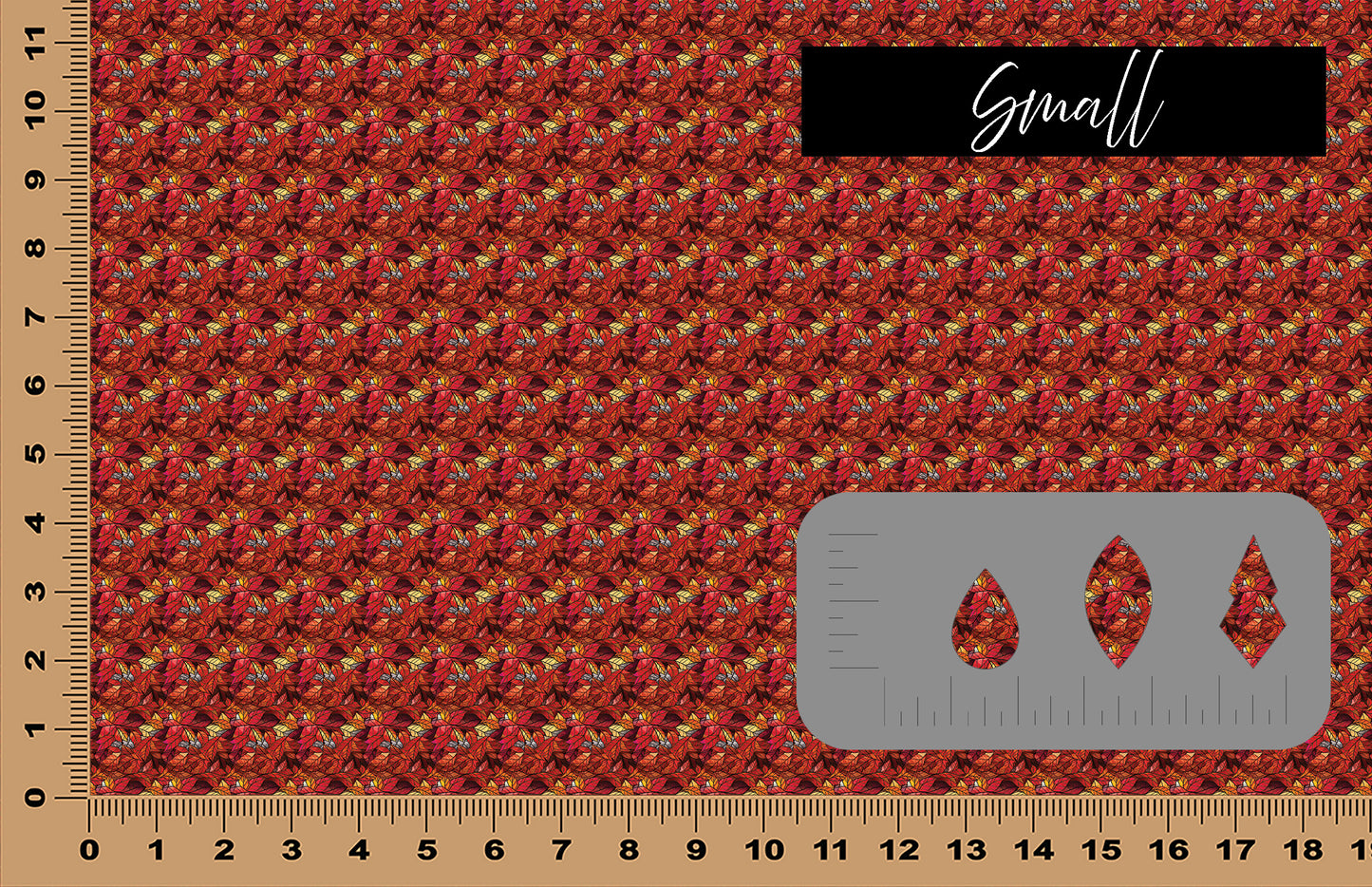 DecoCraft - Elevated Textures - Realistic Stained Glass - Fall Leaves