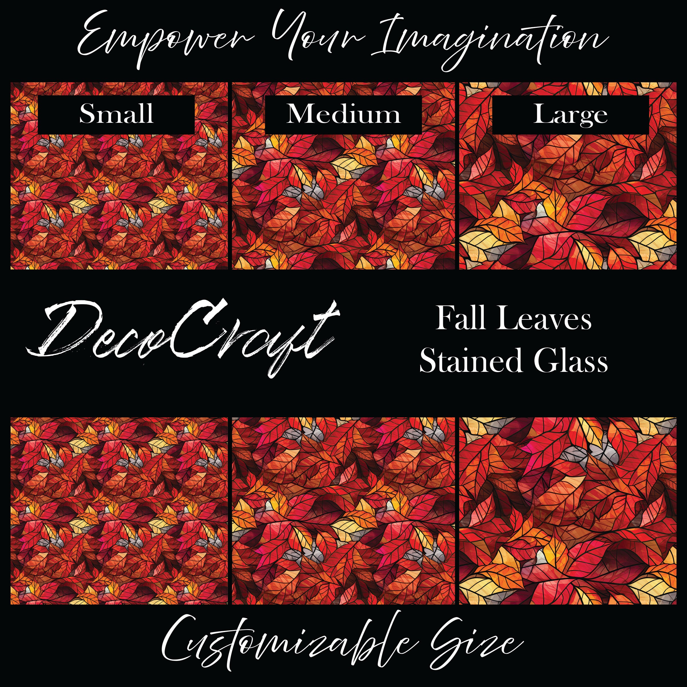 DecoCraft - Stained Glass - Fall Leaves – H & H Creations