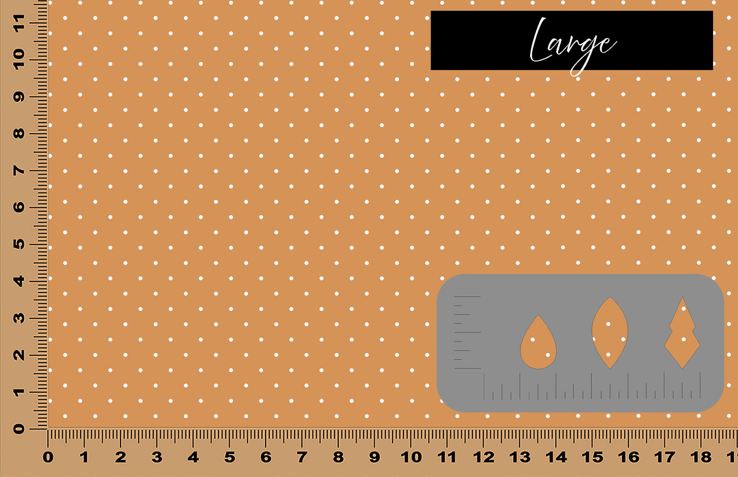 DecoCraft - Polka Dots - Gingerbread