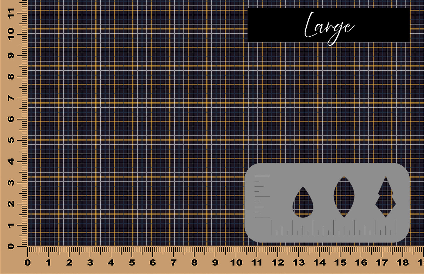 DecoCraft - Plaid - Blue and Gold Plaid