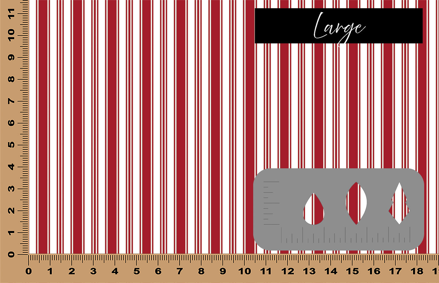 DecoCraft - Stripes - Dark Red Vertical Stripes