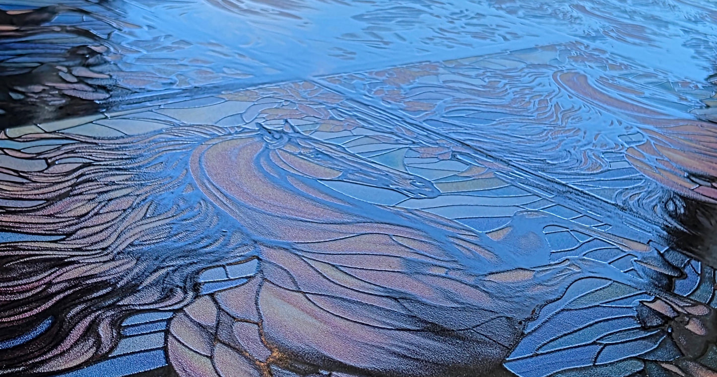 DecoCraft - Scenic Elevated Texture Tiles - Autumn Blaze Stallion