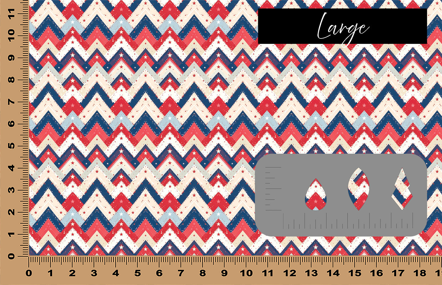 DecoCraft - Americana - Patchwork Chevron I