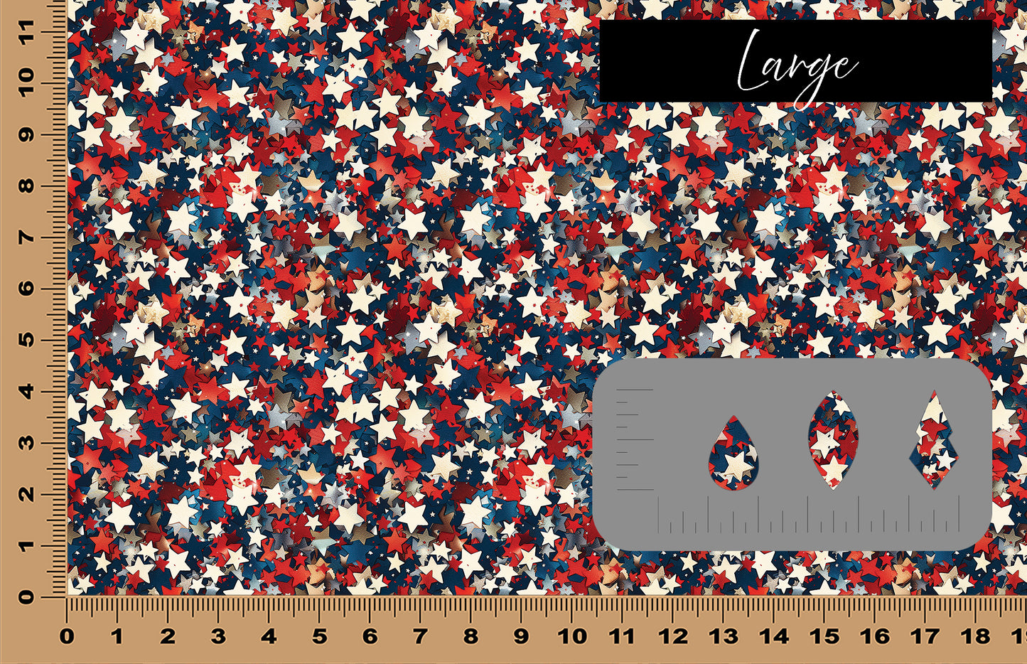DecoCraft - Americana - Confetti Stars